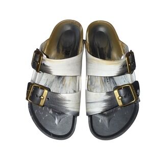 Birkenstock‎ Arizona Essential EVA Girls Sandals Gold White size 30 or 12 - 12.5